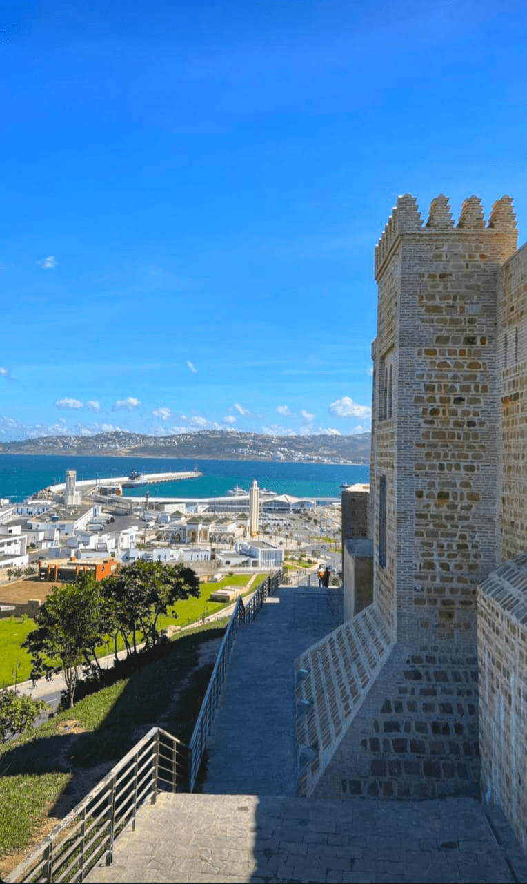 Uitzicht vanaf de Kasbah in Tanger
